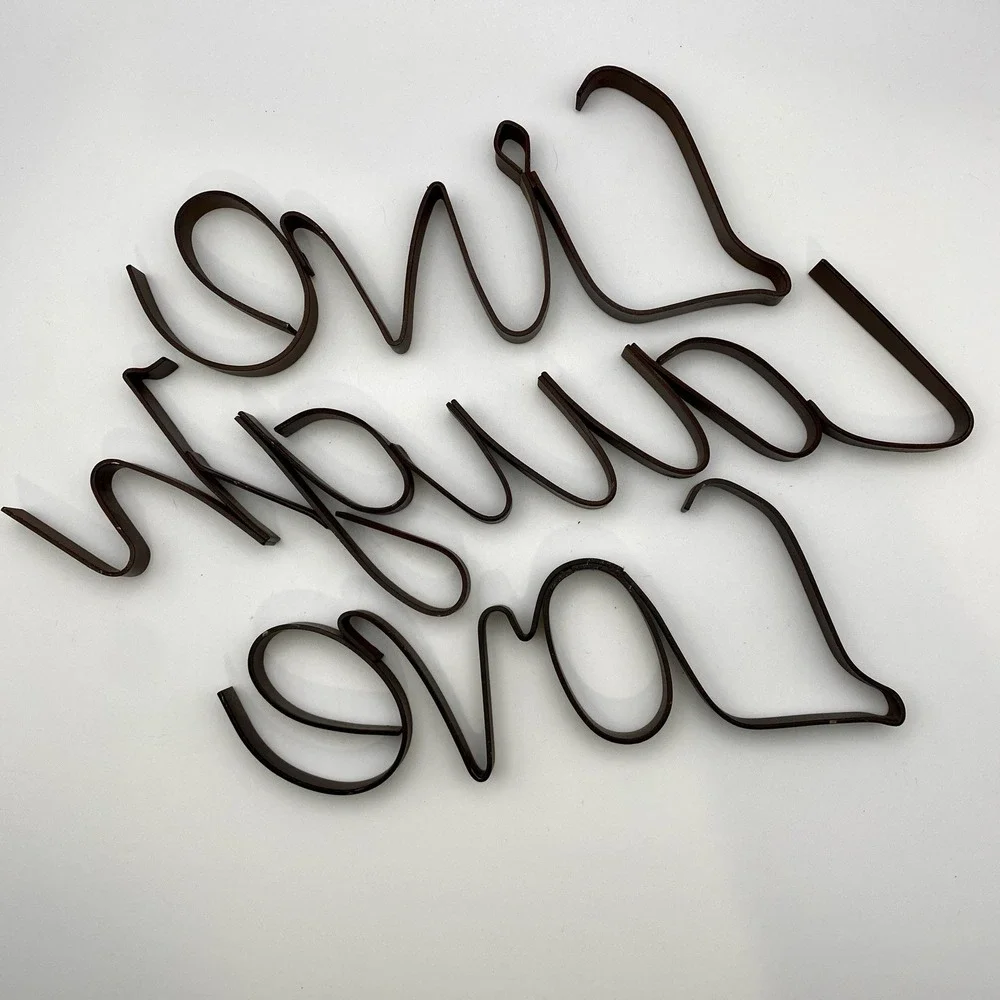 Live Love Laugh‎ Brown Metal Wall Hanging Weathered Rustic